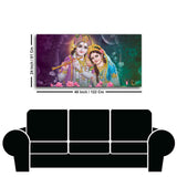 Colorful Wall Painting of Lord Radha Krishna - Decor Smart