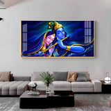 Credence Radha Krishna Love Premium Acrylic Floating Wall Painting - Decor Smart