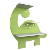 Dinosaur Shaped Wooden Wall Storage Shelf for Kids - Decor Smart
