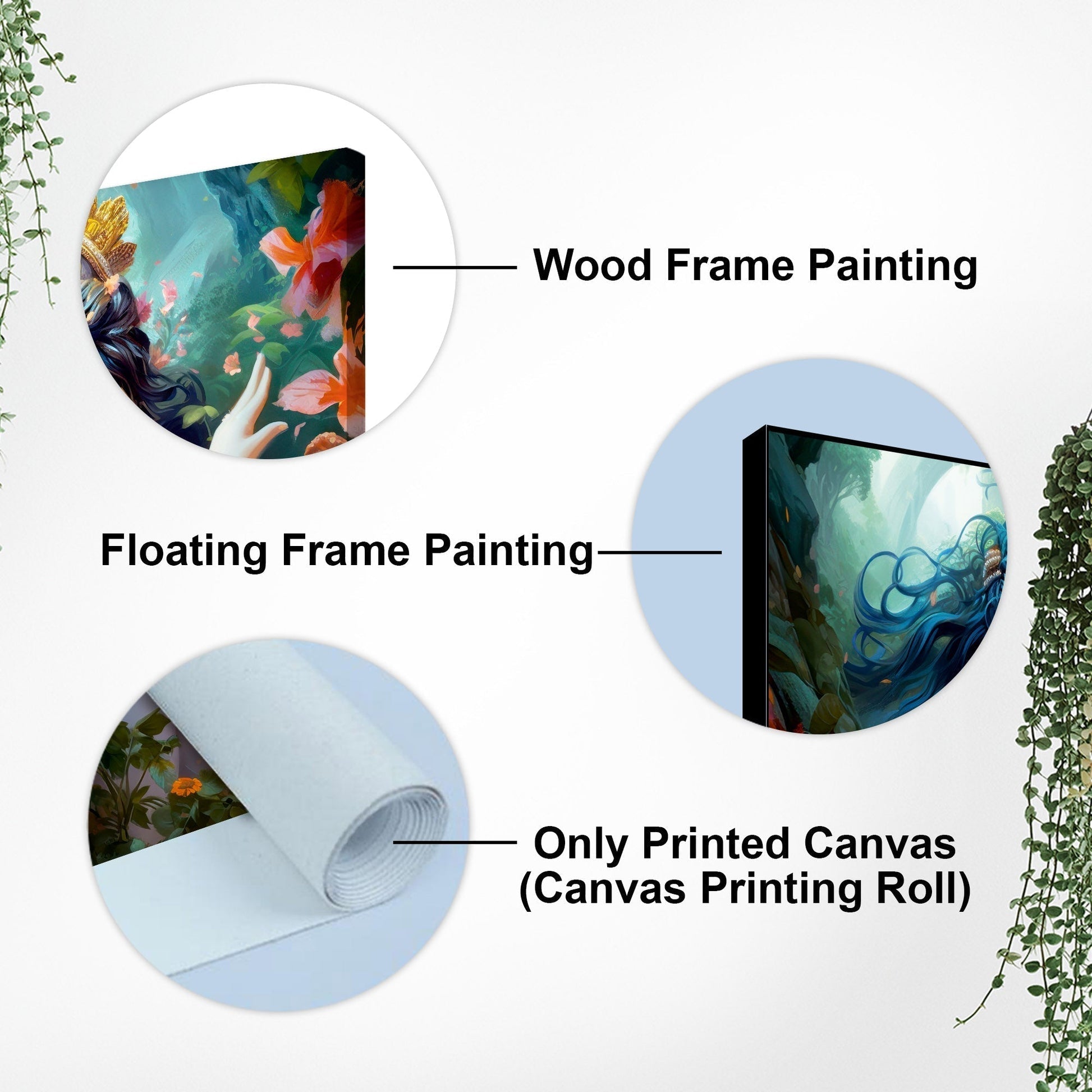 Divine Luster Painting of Radha Krishna Canvas Wall Painting - Decor Smart