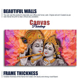 Divine Radha Krishna Canvas Wall Painting - Decor Smart