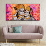 Divine Radha Krishna Canvas Wall Painting - Decor Smart