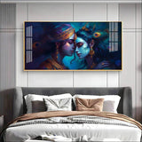 Divine Radha Krishna Premium Acrylic Floating Wall Painting - Decor Smart
