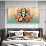 Divine Shree Ganesha Premium Acrylic Floating Wall Painting - Decor Smart