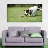 Dog Playing Canvas Wall Painting - Decor Smart
