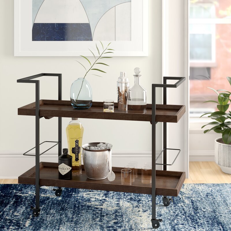 Emer Metal Bar Cart - Decor Smart