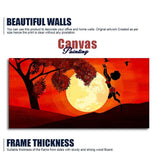 Girl Catching Bird Premium Wall Painting - Decor Smart