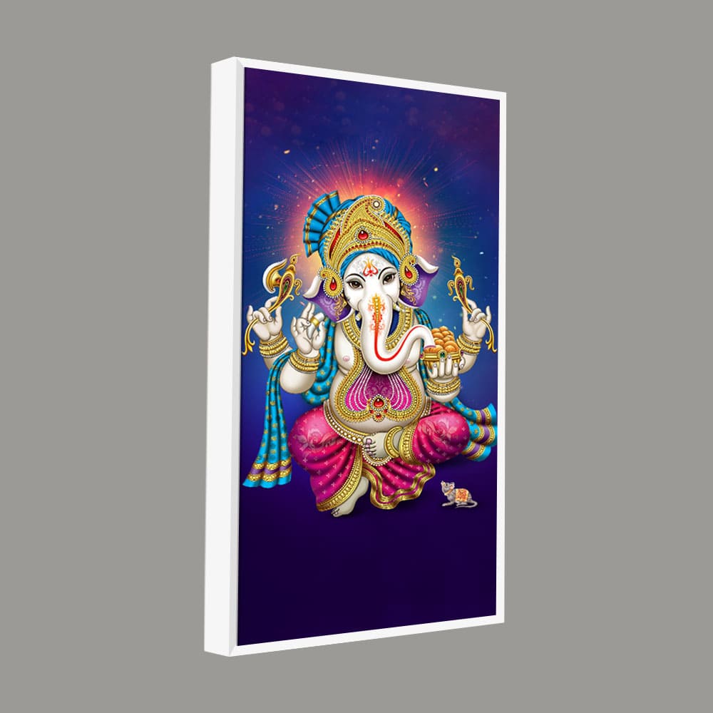 God Ganesh Spiritual Premium Canvas Wall Painting - Decor Smart