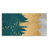 Golden Birds Flying Luxurious Art Premium Wall Painting - Decor Smart
