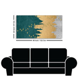 Golden Birds Flying Luxurious Art Premium Wall Painting - Decor Smart