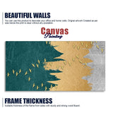 Golden Birds Flying Luxurious Art Premium Wall Painting - Decor Smart