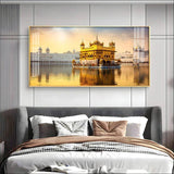 Golden Glory Premium Acrylic Floating Wall Painting - Decor Smart