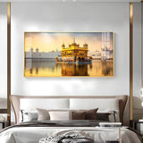 Golden Glory Premium Acrylic Floating Wall Painting - Decor Smart