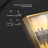 Golden Glory Premium Acrylic Floating Wall Painting - Decor Smart