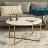 Golden Minimalist Metal Center Table in Criss Cross Design - Decor Smart