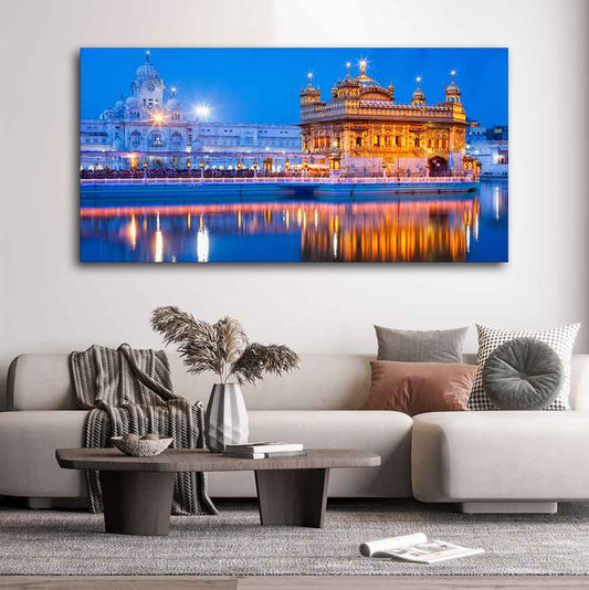 Gurdwara Sri Harmandir Sahib The Golden Temple Wall Painting - Decor Smart