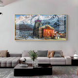 Holy Kedarnath Temple Premium Acrylic Floating Wall Painting - Decor Smart
