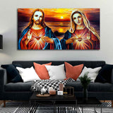 Jesus Christ and Mary Canvas Wall Painting - Decor Smart