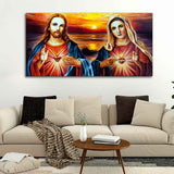 Jesus Christ and Mary Canvas Wall Painting - Decor Smart