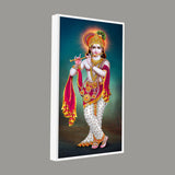 Krishna Playing Flute Hand Premium Canvas Wall Painting - Decor Smart
