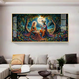 Krishna Radha Colorful Painting Premium Acrylic Floating Wall Painting - Decor Smart