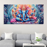 Lord Ganesh Decoative Artistic Canvas Wall Painiting - Decor Smart