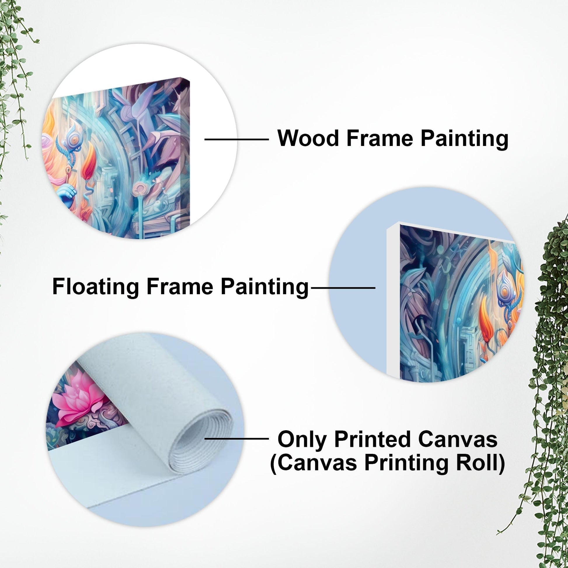 Lord Ganesh Decoative Artistic Canvas Wall Painiting - Decor Smart