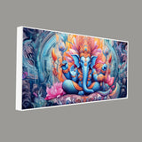 Lord Ganesh Decoative Artistic Canvas Wall Painiting - Decor Smart
