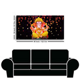 Lord Ganesha Sculpture Canvas Wall Painting - Decor Smart