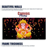 Lord Ganesha Sculpture Canvas Wall Painting - Decor Smart