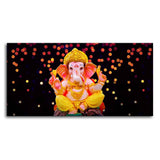 Lord Ganesha Sculpture Canvas Wall Painting - Decor Smart