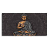 Lord Gautam Buddha Meditating Wall Painting - Decor Smart