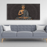 Lord Gautam Buddha Meditating Wall Painting - Decor Smart