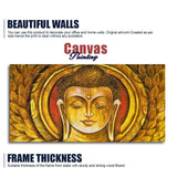 Lord Gautam Buddha Meditation Wall Painting - Decor Smart