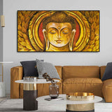 Lord Gautam Buddha Meditation Wall Painting - Decor Smart