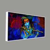 Lord Krishna Playing Flute Wall Painting - Decor Smart