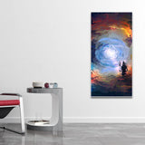 Lord Mahadev in Dramatic Sky Canvas Wall Painting - Decor Smart