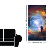 Lord Mahadev in Dramatic Sky Canvas Wall Painting - Decor Smart