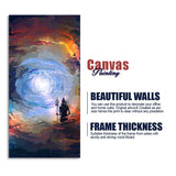 Lord Mahadev in Dramatic Sky Canvas Wall Painting - Decor Smart