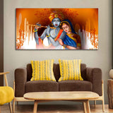 Lord Radha Krishna Beautiful Canvas Wall Painting - Decor Smart