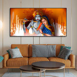 Lord Radha Krishna Beautiful Canvas Wall Painting - Decor Smart