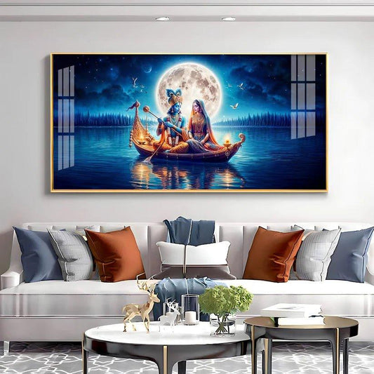 Love In A Paradise Premium Acrylic Floating Wall Painting - Decor Smart