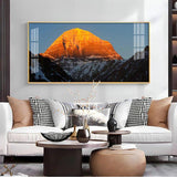 Majestic Mountain Premium Acrylic Floating Wall Painting - Decor Smart
