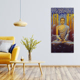 Meditating Buddha Matt Textured Canvas Wall Painting - Decor Smart