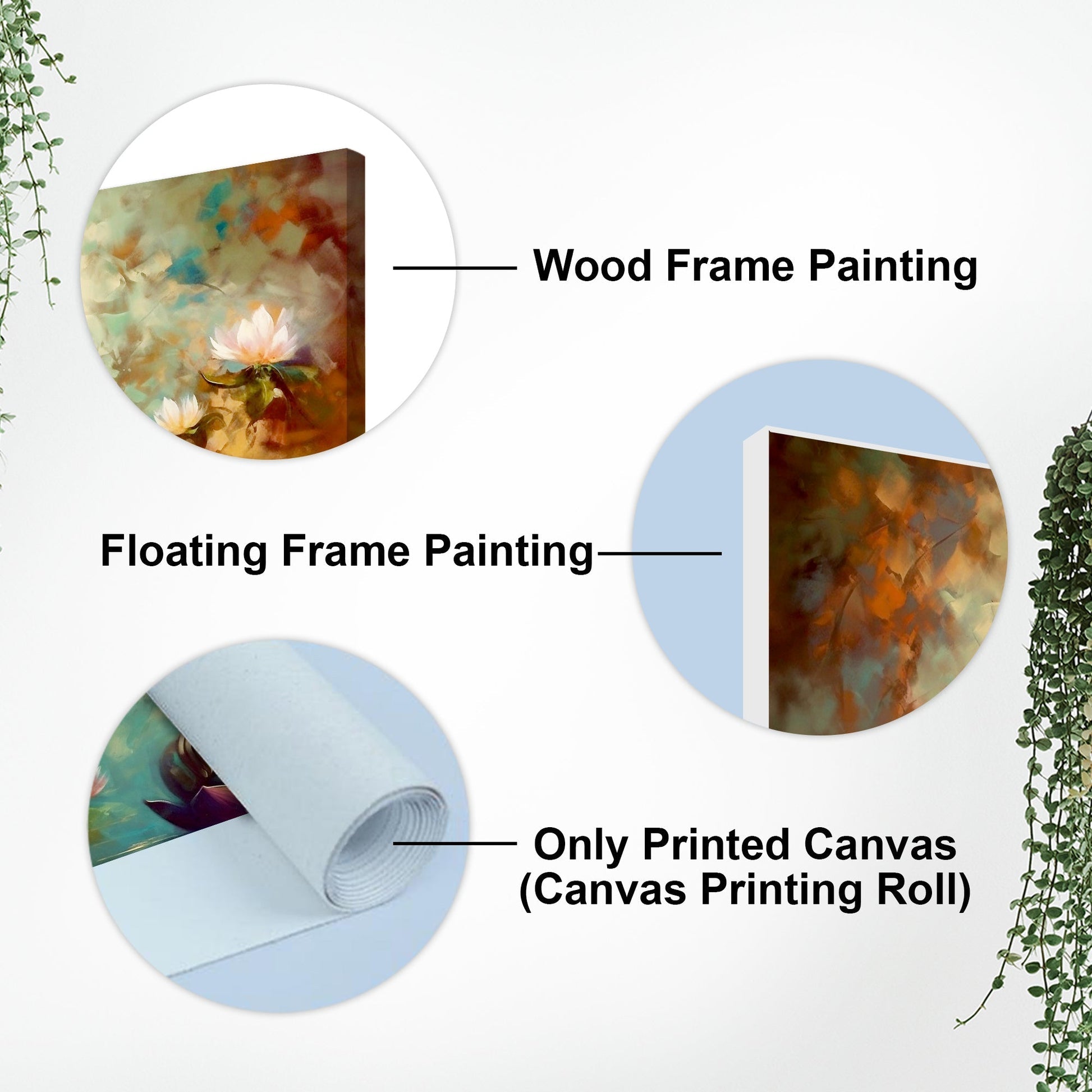 Meditating Gautam Buddha Statue Canvas Wall Painiting - Decor Smart