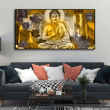 Meditating Lord Buddha Premium Wall Painting - Decor Smart