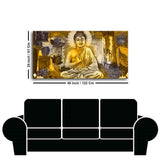 Meditating Lord Buddha Premium Wall Painting - Decor Smart