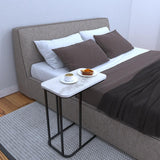 Minimalist Stylish Artistic Designer Side Table with Black Metal Finish - Decor Smart