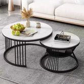 Modern Designer Multipurpose Coffee Table with Black Metal Finish - Decor Smart