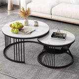 Modern Designer Multipurpose Coffee Table with Black Metal Finish - Decor Smart
